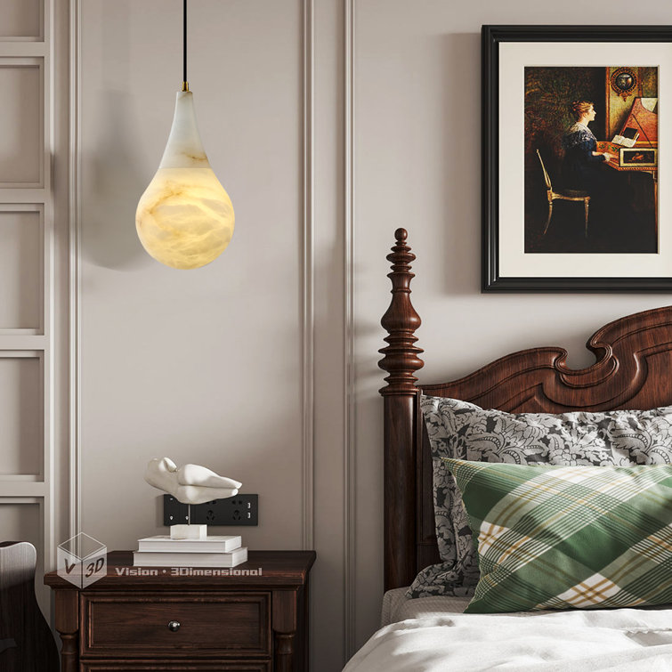 Everly Quinn 1light Solid Brass Single Pendant Light Hanging Lamp With